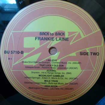 LP Frankie Laine: Back To Back