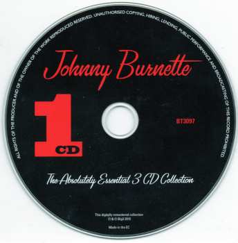 3CD Johnny Burnette: The Absolutely Essential 3 CD Collection