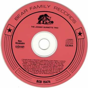 CD The Johnny Burnette Trio: Rockbilly Boogie