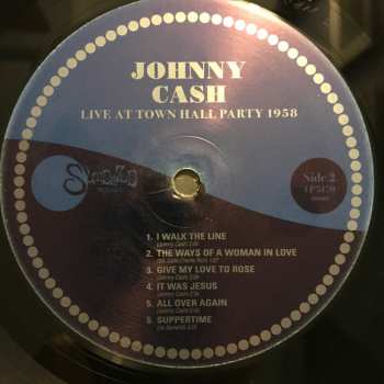 LP Johnny Cash & The Tennessee Two: Live At Town Hall Party 1958