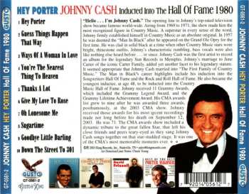 CD Johnny Cash: Hey Porter (Inducted Into The Hall Of Fame 1980)