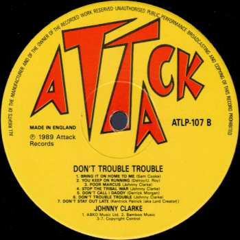 LP Johnny Clarke: Don't Trouble Trouble