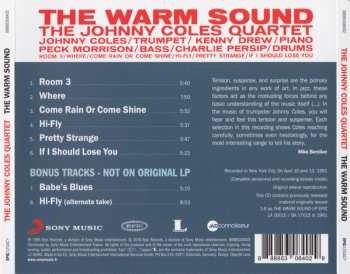 CD Johnny Coles Quartet: The Warm Sound