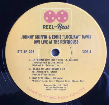 2LP Johnny Griffin: Ow! Live At The Penthouse LTD | NUM
