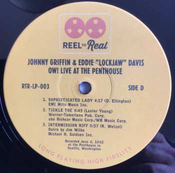 2LP Johnny Griffin: Ow! Live At The Penthouse LTD | NUM