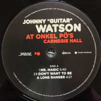 2LP Johnny Guitar Watson: At Onkel Pö's Carnegie Hall Hamburg 1976