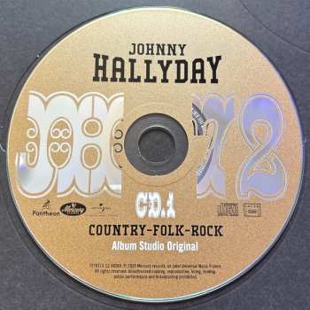 3CD/DVD Johnny Hallyday: 72 (Country-Folk-Rock) DLX | LTD | NUM