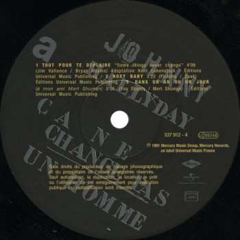 2LP Johnny Hallyday: Ça Ne Change Pas Un Homme