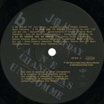 2LP Johnny Hallyday: Ça Ne Change Pas Un Homme
