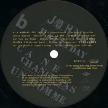 2LP Johnny Hallyday: Ça Ne Change Pas Un Homme