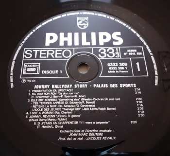 2LP Johnny Hallyday: Johnny Hallyday Story - Palais Des Sports