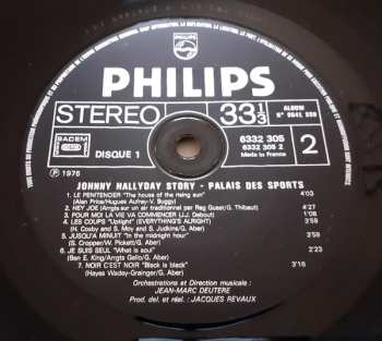 2LP Johnny Hallyday: Johnny Hallyday Story - Palais Des Sports