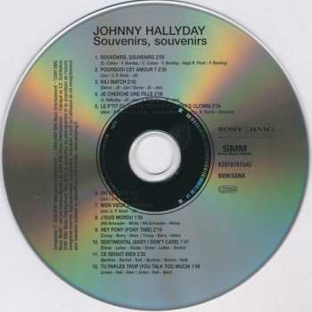 CD Johnny Hallyday: Souvenirs, Souvenirs