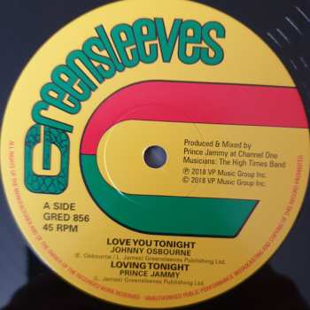 Album Johnny Osbourne: Love You Tonight