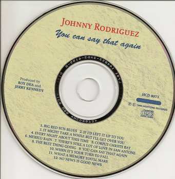 CD Johnny Rodriguez: You Can Say That Again