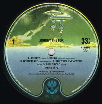LP Thin Lizzy: Johnny The Fox