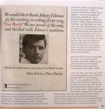 CD Johnny Tillotson: Sings Plus Here I Am