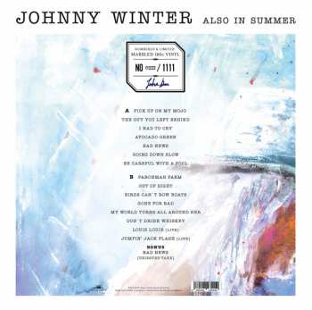 LP Johnny Winter: Also In Summer LTD | NUM | CLR
