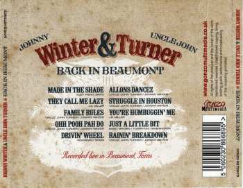 CD Johnny Winter: Back In Beaumont