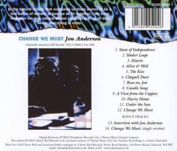 CD Jon Anderson: Change We Must