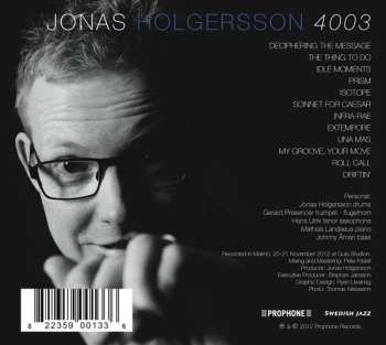CD Jonas Holgersson: 4003