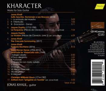 CD Jonas Khalil: Kharacter