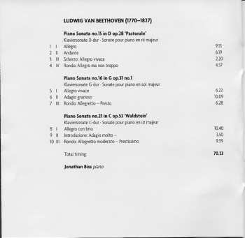 CD Ludwig van Beethoven: Piano Sonatas Vol. 3 Nos.15 'Pastorale', 16 & 21 'Waldstein'