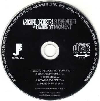 CD Jonathan Coe: Suspended Moment: The Music Of Jonathan Coe