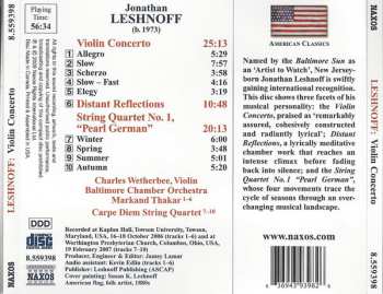 CD Carpe Diem String Quartet: Violin Concerto • String Quartet No. 1, "Pearl German"