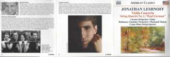 CD Carpe Diem String Quartet: Violin Concerto • String Quartet No. 1, "Pearl German"