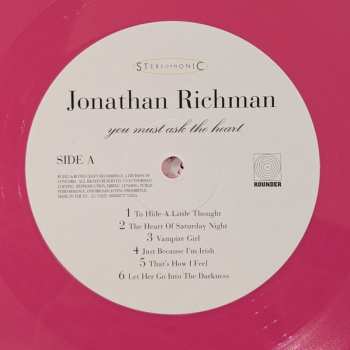 LP Jonathan Richman: You Must Ask The Heart CLR