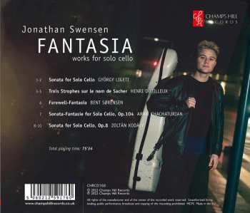CD Jonathan Algot Swensen: Fantasia: Works For Solo Cello 