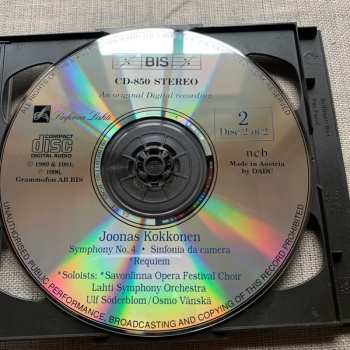 2CD Lahti Symphony Orchestra: The Four Symphonies, Requiem