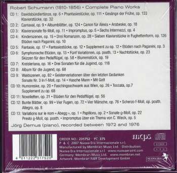 13CD/Doos Robert Schumann: Complete Piano Works
