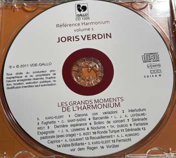 CD Joris Verdin: Les Grands Moments De L'Harmonium