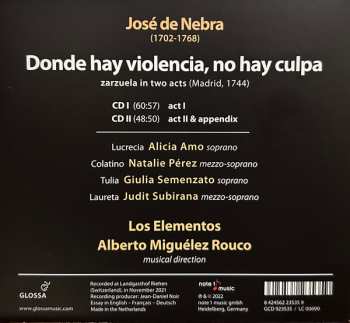 2CD Jose De Nebra: Donde Hay Violencia, No Hay Culpa