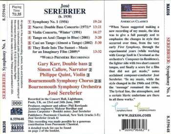 CD Jose Serebrier: Symphony No. 1 • Double Bass Concerto • Violin Concerto