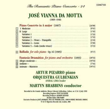 CD Gulbenkian Orchestra: Piano Concerto In A Major / Fantasia Dramática / Ballada, Op 16
