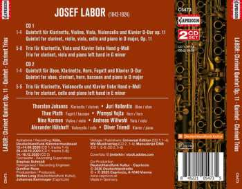 2CD Josef Labor: Quintet For Clarinet Op. 11 / Quintet In D / Clarinet Trios
