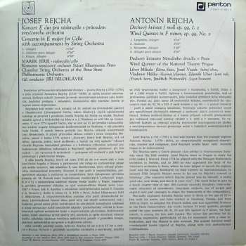 LP Anton Reicha: Koncert E Dur Pro Violoncello S Průvodem Smyčcového Orchestru / Dechový Kvintet F Moll Op. 99, Č. 2