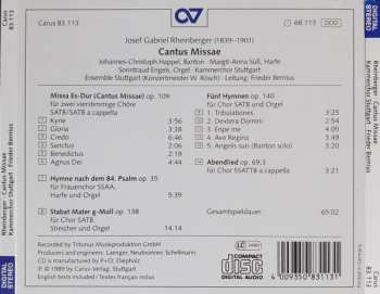 CD Kammerchor Stuttgart: Cantus Missae