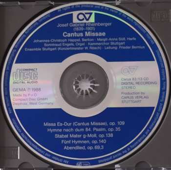 CD Kammerchor Stuttgart: Cantus Missae