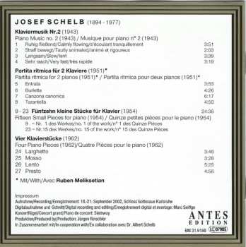 CD Josef Schelb: Klaviermusik
