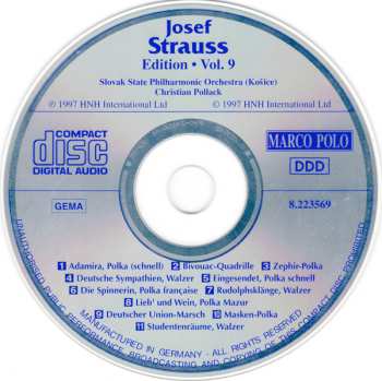 CD Josef Strauß: Josef Strauss:  Edition • Vol. 9