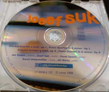 CD Josef Suk: Klavírní Kvartet A Moll, Op. 1 = Piano Quartet In A Minor, Op. 1 / Klavírní Kvartet G Moll, Op. 8 = Piano Quartet In G Minor, Op. 8