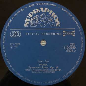 LP The Czech Philharmonic Orchestra: Praga / Pohádka = A Fairy-Tale