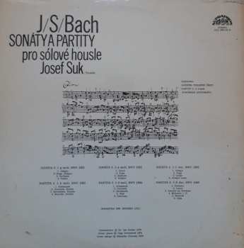 3LP Josef Suk: Sonáty A Partity Pro Sólové Housle