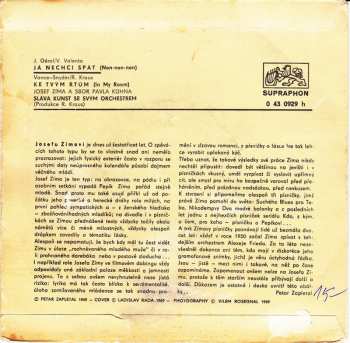 SP Josef Zíma: Já Nechci Spát / Ke Tvým Rtům