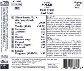 CD Jordi Masó: Piano Works