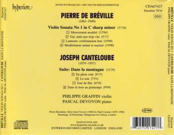 CD Joseph Canteloube: Music For Violin And Piano